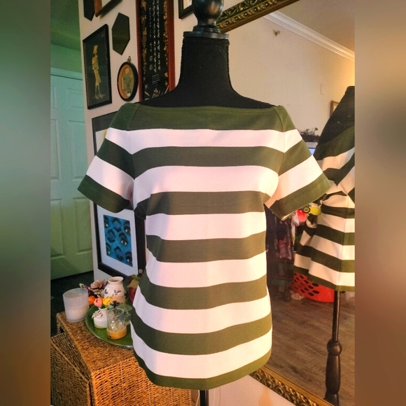 Vintage Ann Taylor boat neck top. Size Large. - Picture 1 of 3